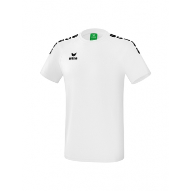 Erima Leisure Training T-shirt Essential 5-C - Cotton blend - white/black Men